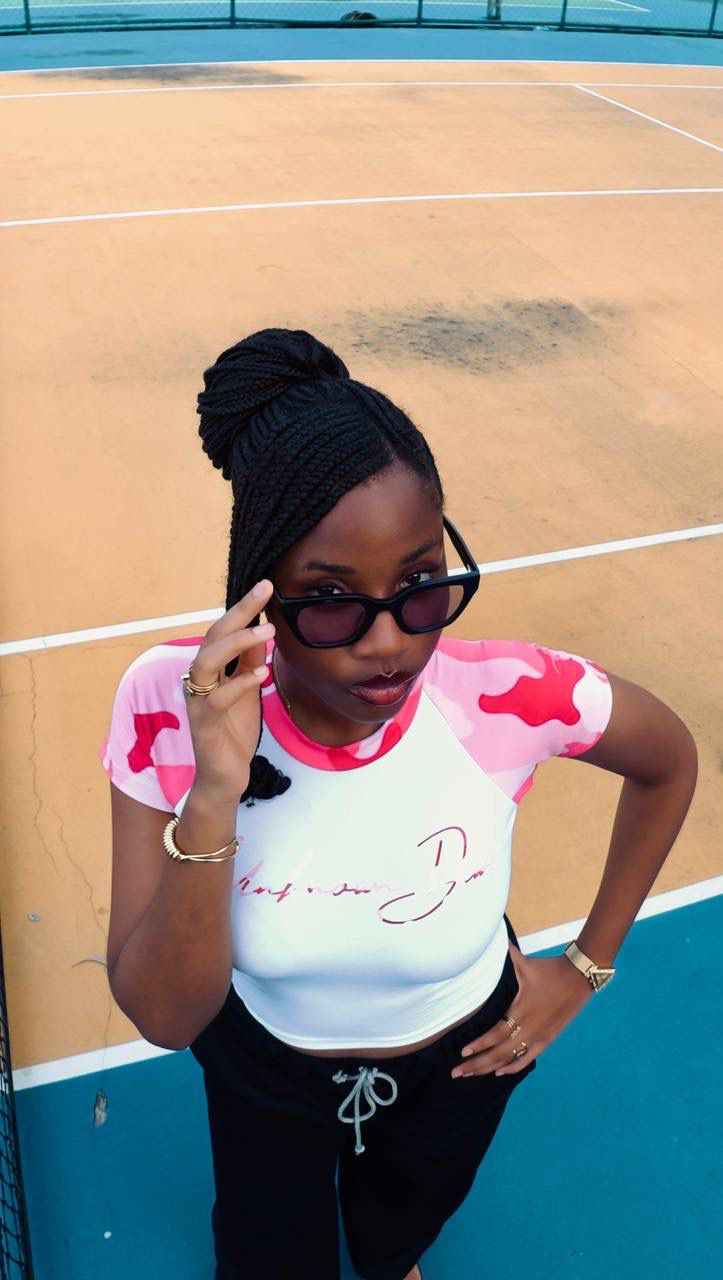 Unkn?wn Diva Pink Camo Wash Baby Tee