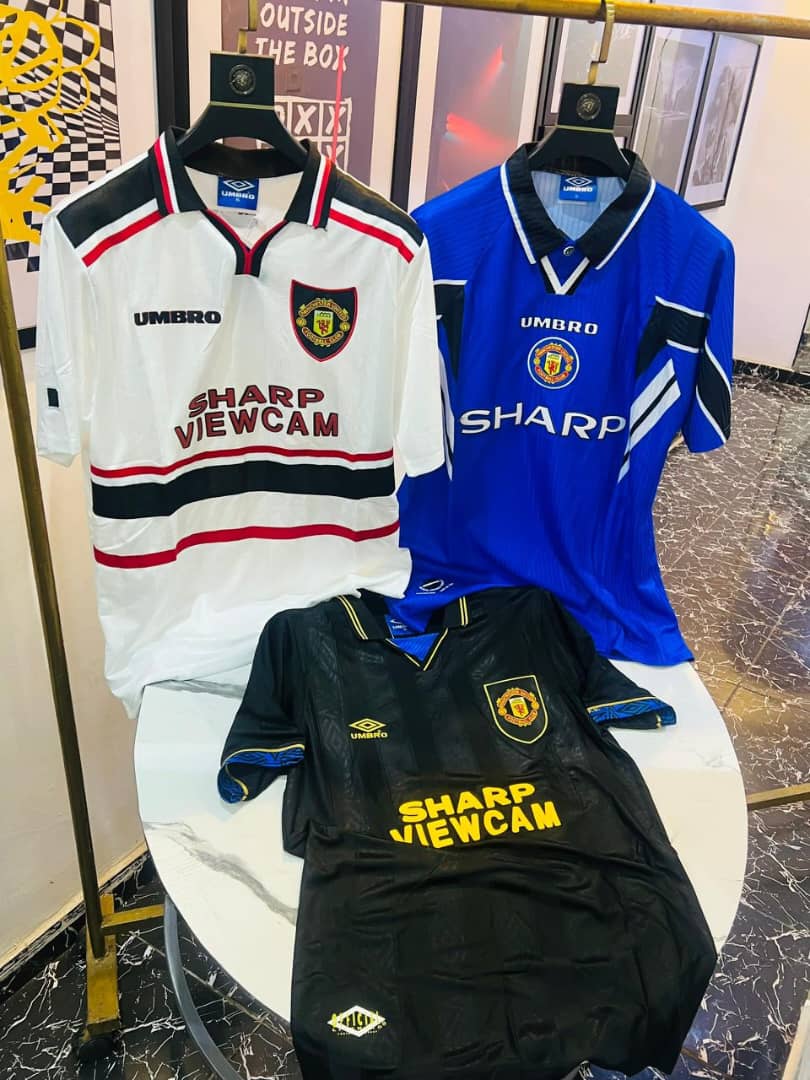 Manchester United 1994–1996 Home, Away & Third Jerseys