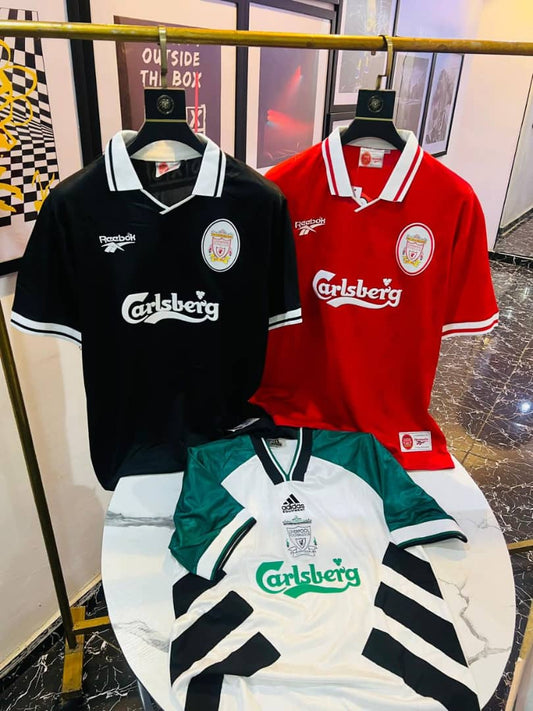 Liverpool 1996–1997 Home, Away & Third Jerseys